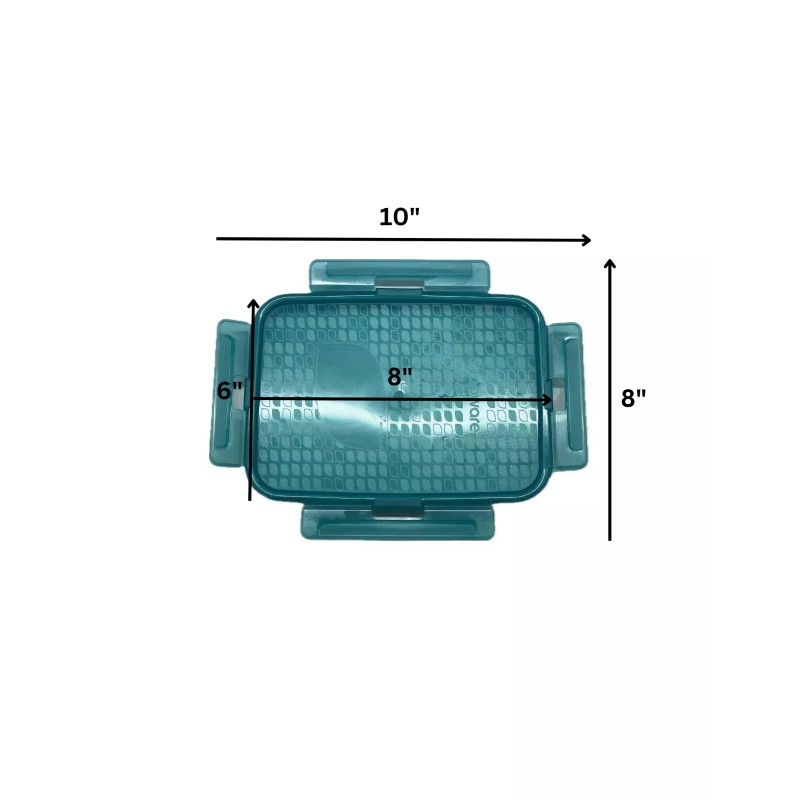 Snapware Airtight Replacement Lid 1.5L 6 Cup 8x6" Transparent Blue,