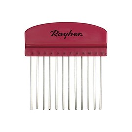 RAYHER 71934000 Quilling Comb – 10,5x6,5 cm with 12 Tooth – Individually Packed – 1Stüc