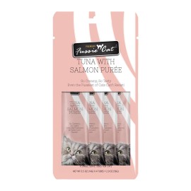 Fussie Tuna w/Salmon Puree-4 pk/.05 oz tubes