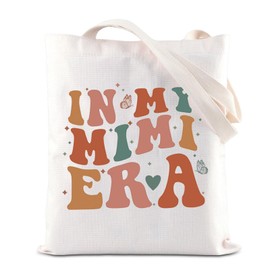 TSOTMO Mimi Shopping Bag Mimi To Be Gift In My Mimi Era Mother’s Day Gift Best Mimi Ever Grandma Handle Bag Mimi Life Gift (MIMI ERA)