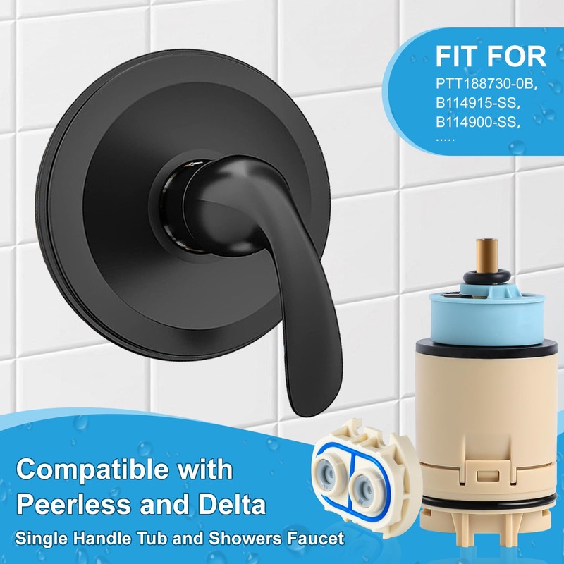 RP70538/RP73625 Single Function Pressure Balance Cartridge, Shower Valve Cartridge Compatible