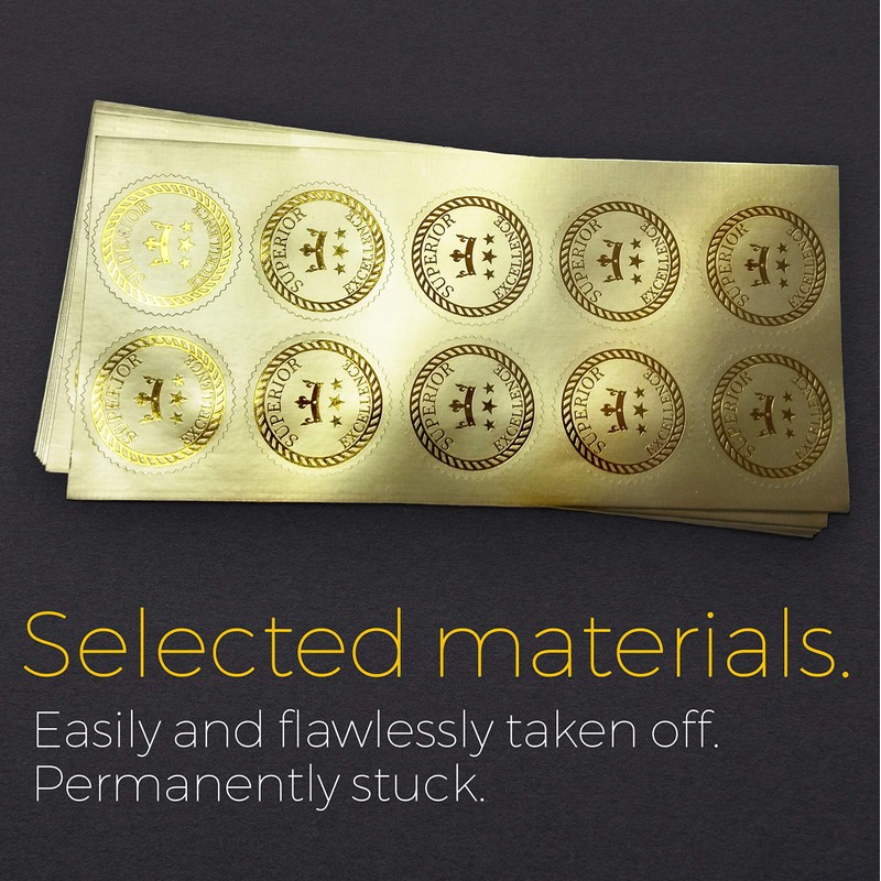 100 Professional Award Certificate Paper 8.5 x 11 with Seals,