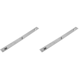 VILLCASE 2pcs Painting Positioning Ruler, Metal 3 Pin Peg Bar Ruler, Animation Art Drawing Tool, Drawing Locating Ruler Pegbar Position Tool for DIY Art Crafts Supply