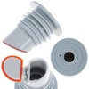 QWORK Washing Machine Drain Hose Seal, 2 Pack Washing Machine