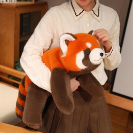 Ditucu Weighted Stuffed Animals 0.6 lbs Weighted Red Panda Plush Toys Cute Soft Plushies Gifts for Kids 11 inch