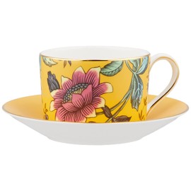 Wedgwood Wanderlust Yellow Tonkin Tea Cup & Saucer, 6.8 fl oz (200 ml) 40031706