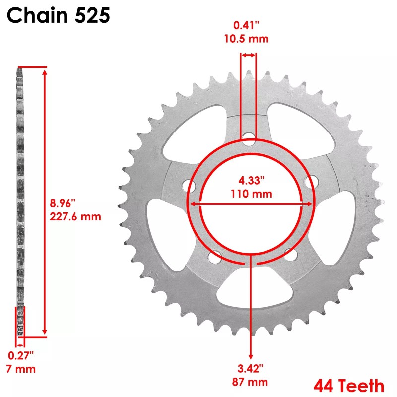 Caltric Blue Drive Chain And Sprocket Kit for Suzuki SV650S