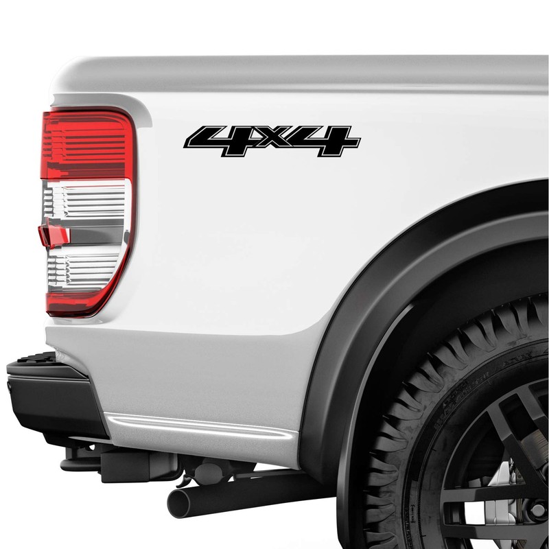 GMC Sierra 4x4 Truck Black Blackout Decals Bedside Replacement Stickers/Set
