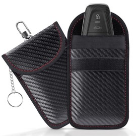 Ynaquest Car Key Cover,(2 Piece) Car Key Fob Cover,Car Key Holder,Faraday Bags,Faraday Box,Faraday Car Key Bags,Rfid Key Fob Cover,Car Key Protectors,Car Key Anti Theft Device,Key fob signal blocker