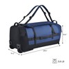 86L Foldable Rolling Duffel Backpack with Wheels - Extra Large