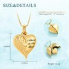 Cremation Jewellery Angel Wings Heart Urn Necklaces for Ashes Memorial