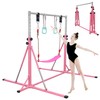 FC FUNCHEER Foldable Gymnastics Bar,5FT Horizontal bar,Adjustable Kids Training bar