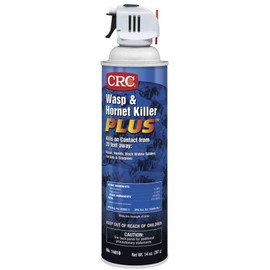 CRC 14010 Wasp and Hornet Killer Plus, 20 Ft Spray, Instant Knockdown, 14oz, [12 Pack]