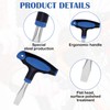 T Handle 12mm Large Flat Head Screwdriver, Ergonomic Handle Flathead