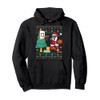 Basketball Christmas Jumper Dunking Santa Ugly Sweater Pullover Hoodie, black