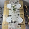 LOZULO Herbs Wild Flowers Table Runner Modern Spring Decoration Table