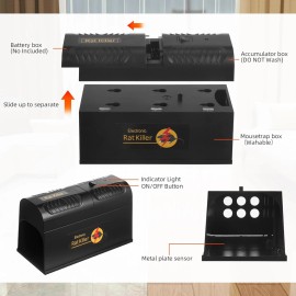 Jahy2Tech Reusable Electric Mouse Trap Zapper for Indoor and Outdoor Use