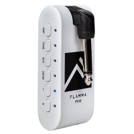 FLAMMA Guitar Headphone Amp Portable with 28 Drum Grooves 14 Built-in Effects 14 Amplifier Models 5 Tone Colors Support Bluetooth USB Audio Recording and Playback OTG Function Home Practice