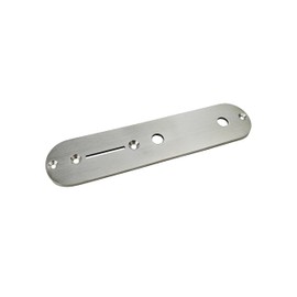 Guyker Stainless Steel Guitar Control Plate Replacement Parts for TELE TL Electric Guitar, Straight Switch Hole