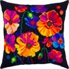 Colors of Night. Needlepoint Kit. Throw Pillow 16×16 Inches. Printed