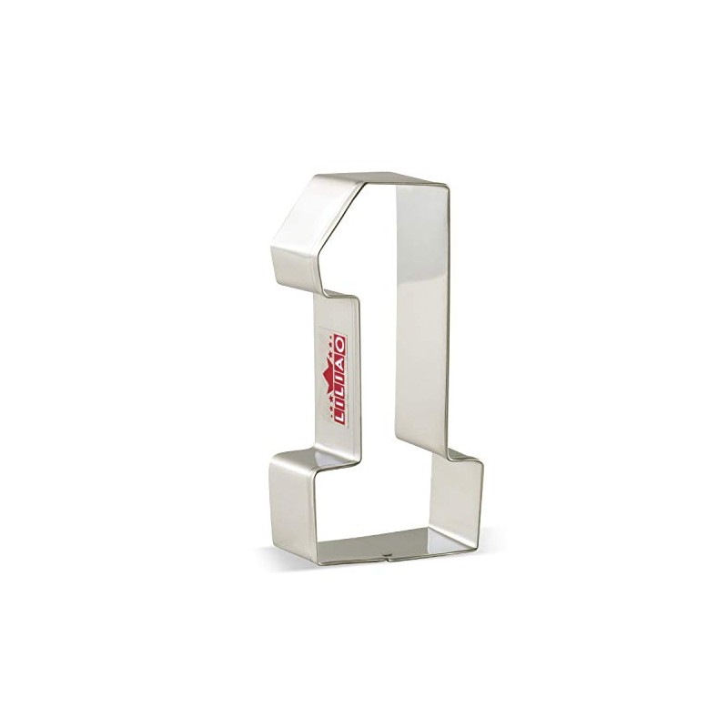 LILIAO Number One #1 Cookie Cutter, 3.93", Stainless Steel
