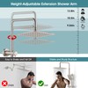 LOCALAND 10 Inch High Pressure Rainfall Shower Head with Handheld