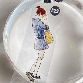 RICHTAPES Seahorse Forest Vol5 A29 Stroll, Pre-Cut Clear PET Tape Stickers, Original Design, for Scrapbook Supplies, Scrapbook Tape Stickers, Junk Journal Supplies