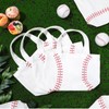 SilTriangle 12 Pcs Baseball Bag Baseball Canvas Tote Bag Kids