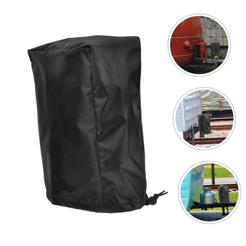 MAGICLULU Tongue Jack Head Cover for Rv Trailers Adjustable Drawstring