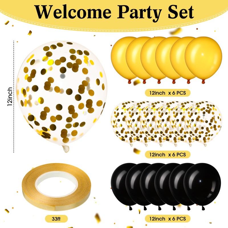 Navy Blue Silver Welcome Home We Missed You Decoration Kit