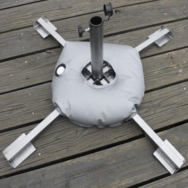 Portable Umbrella Base Weight Bag Foldable Outdoor Umbrella Stand Feather Flag Base Weight Bag Filled with Water for Patio Beach
