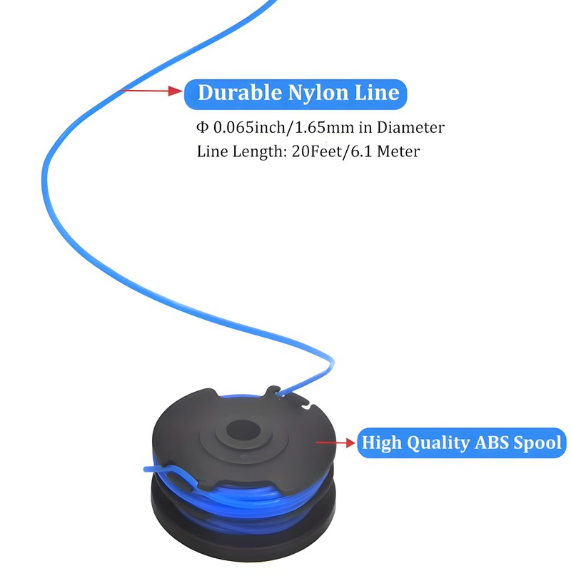 PEHUAP KST-120X Weed Eater String Spool Line 0.065" 20FT,Compatible with