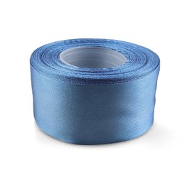 Netuno 1 x Satin Ribbon Blue 50 mm x 32 m Blue Gift Ribbon Bow Ribbon Coloured Decorative Ribbon Fabric Ribbon Satin Roll Satin Ribbons Blue Bow Gift Packaging Decoration Satin Ribbon Roll Blue Ribbon