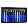 Carbide Bar Router Bit, 10 Types, Case Included, Set of