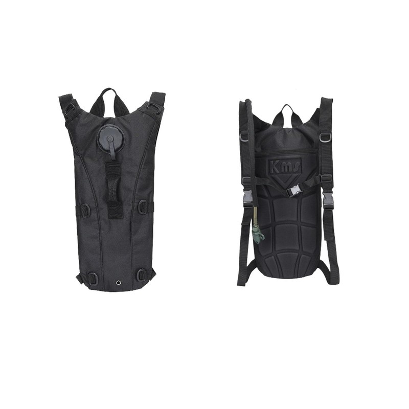 DuDuZui Hydration Backpack, Black Hydration Pack with 3L Water Bladder
