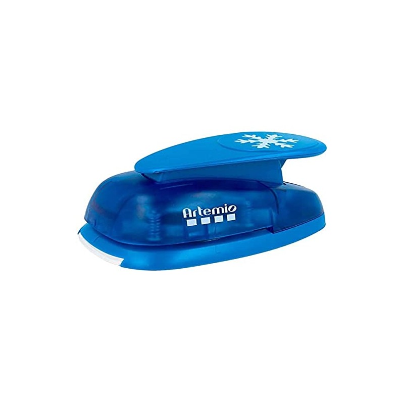 Artemio 5 cm Giant Snowflake Lever Punch, Blue