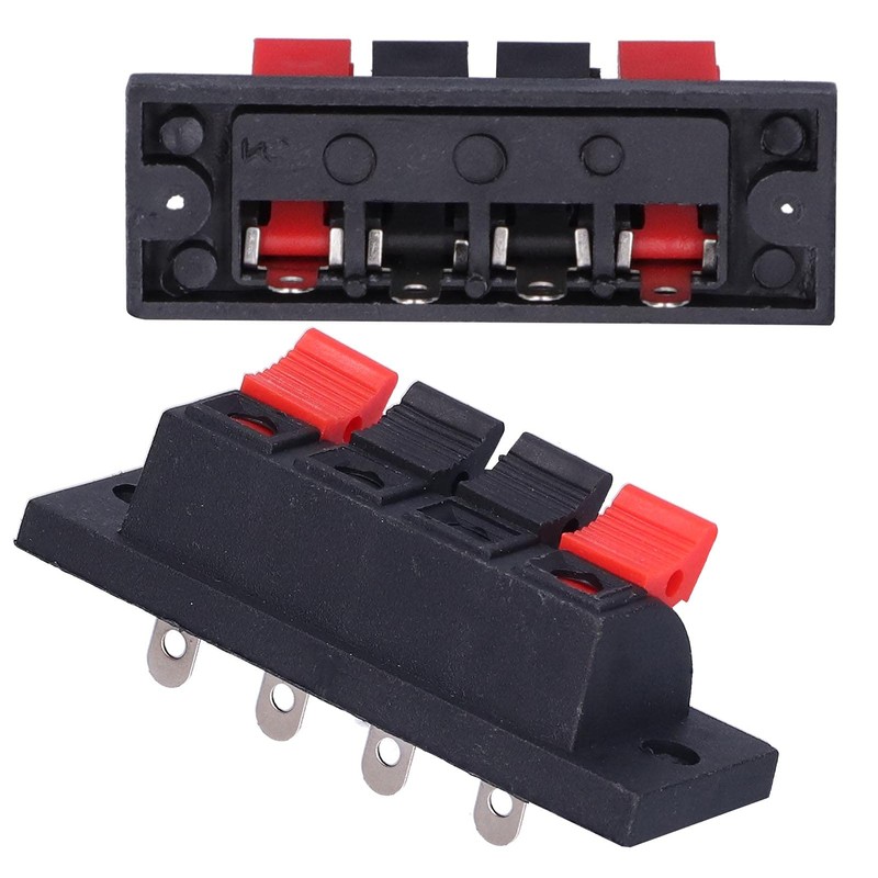 Pack of 10 Speaker Connector Connectors 4-Way Block Quick Connection