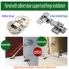 （2pack） Bottom Opening Support Hinge Soft Close 105 Degree Opening