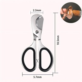 CONGGUAN Professional Stainless Steel Cigar Scissors Portable Stainless Steel Pocket Cigar Cutter Double Cut Blade Guillotine Scissors for Different of Cigars