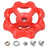 PATIKIL Outside Faucet Handle Square Stem Hole 8x8mm, ABS Round
