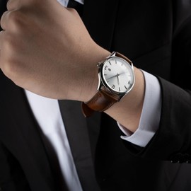 Gomvadr Quick Release Leather Watch Bands 14mm 16mm 18mm 19mm 20mm 21mm 22mm 24mm,Vintage Oil Wax-Tanned Leather Watch Straps Men's Watch Band Replacement Watch Strap for Men Women