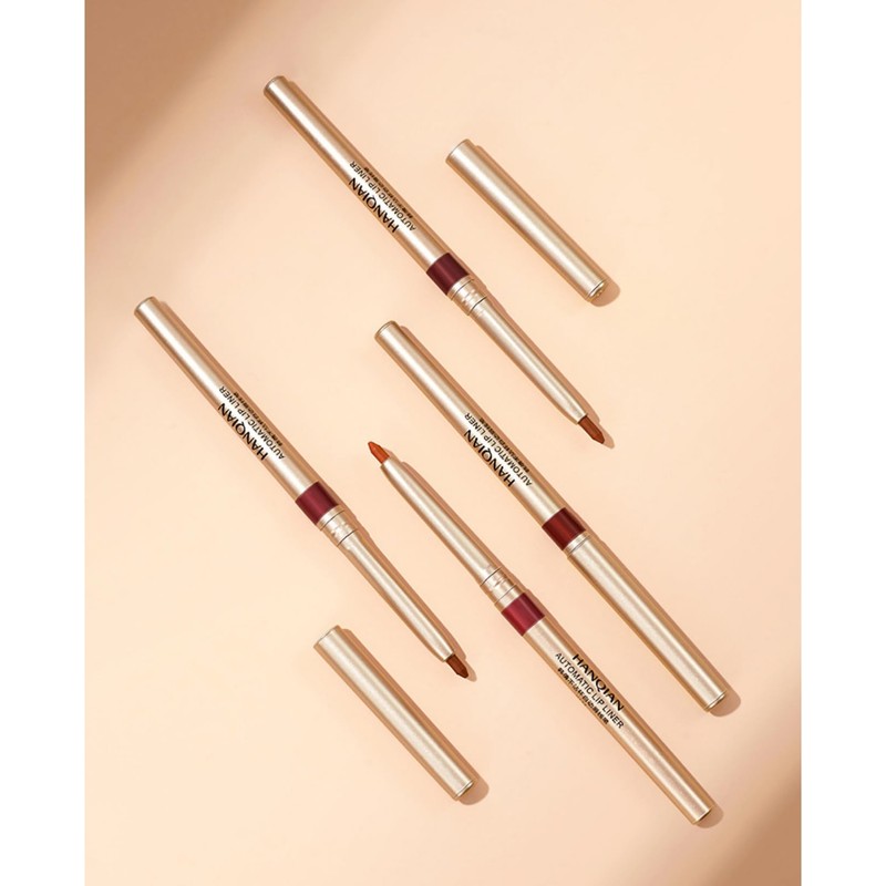 LIANGNISHI Lip Liner, Never Fade, Matte Nude, Pencil Edge, Waterproof,