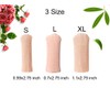 Makhry 4pcs Adjustable Cuttable Gel Toe and Finger Cap Lined