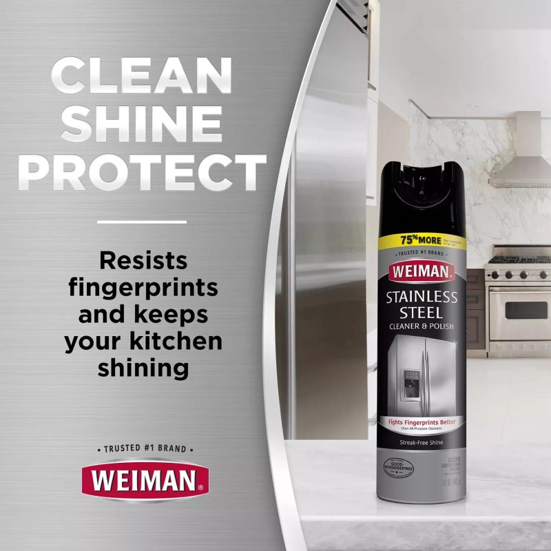 Kitchen Weiman #1 Stainless Steel Kitchen and Home Appliance Cleaner