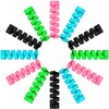 Jetec 24 Pcs Charger Cable Protector,Silicone Flexible Cable Saver,Spiral USB
