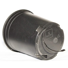 The HC Companies 2.75 Quart Rapid Stack Plastic Planter - Heavy-Duty Plastic Planter for Outdoor Garden Plants Flowers Herbs with Drainage Holes, Black