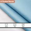 UFRIDAY Small Shower Curtain 48 x 72 inches,Light Blue Fabric