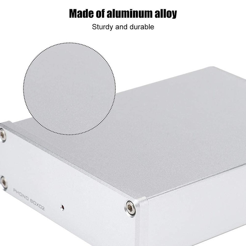 Ciglow Turntable Preamplifier Mini MM/MC Phono Pick-up Preamplifier for (White)