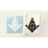 Auto Plus Masonic Car Auto Emblem Self Adhesive. 2” Size