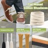 YFINE Flat Waxed Shoe Laces: Sneakers Shoelaces for Men&Women Boot